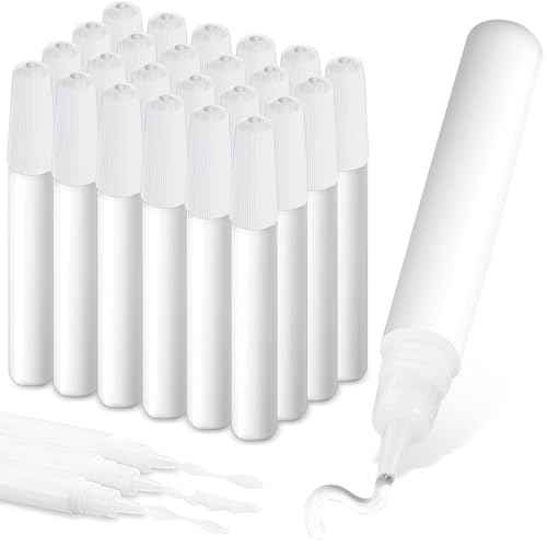 24 Pcs Art White Glue Stick Pens Bulk Quick Dry Tacky Glue Pens Classroom Supplies for DIY Arts and Crafts Projects