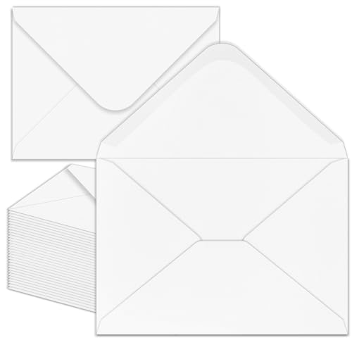 YINUOYOUJIA 50 Pack White 4x6 Envelopes for Invitations & Photos Self Seal