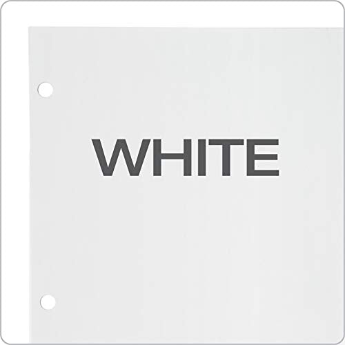 Oxford 5-Tab Binder Dividers Pack of 20 Sets (100 White Dividers, 3-Hole Punched)