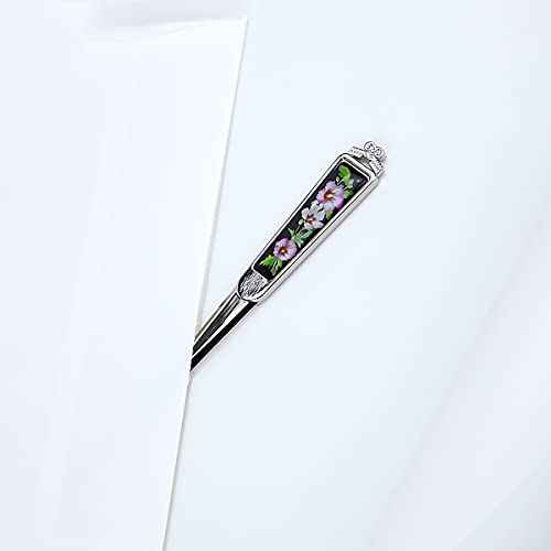 Envelope Opener Cutter Knife ? 168mm Decorative Letter Opener for Envelopes, Boxes, Packages ? Premium Rustproof Iron Letter Opener for Everybody ? Anti-Fingerprint Treatment (Rose of Sharon)
