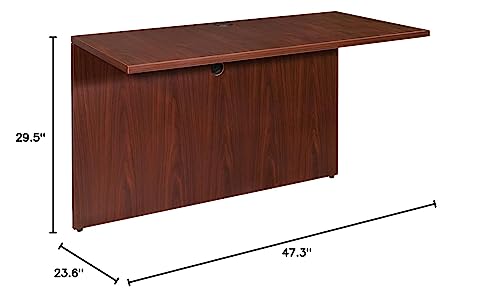 Lorell Essentials Bridge 48 x 24 x 29.5-Inch Mahogany Laminate