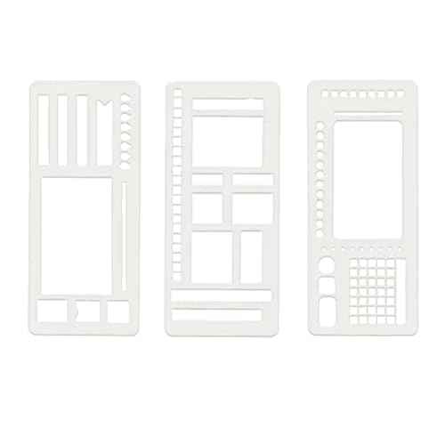 Handmade Flexible Record Template, Reusable Planner Stencils for Journaling, Calendar, Checklists, Scrapbooking & DIY Craft Supplies (A Set)