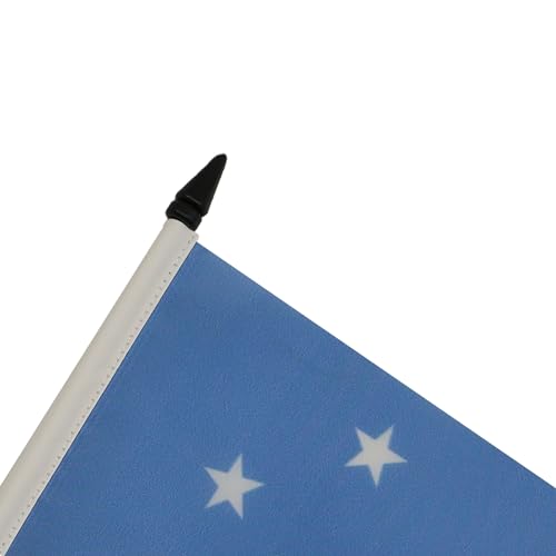Micronesia Table Flag 4x6 Inch Polyester with Plastic Base - AZ FLAG