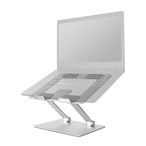 Amazon Basics Adjustable Laptop Stand 10x8.7x6 in for 10-15.6 Inch Laptops, Silver