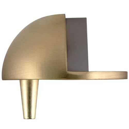 Dome Door Stop Wall Protectors with Rubber Stopper ? Satin Brass Floor Mounted Door Stoppers 10-Pack ? Design House, 188367