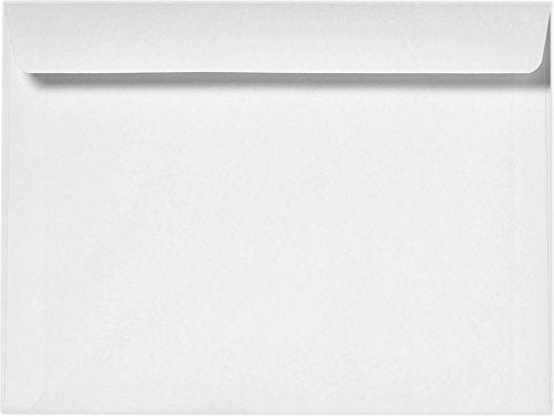 Envelopes.com 7.5 x 10.5 Booklet Envelopes, Bright White, 24lb, Pack of 50