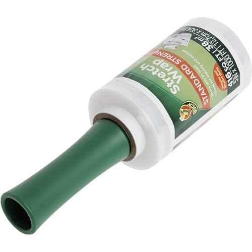 Duck Brand Stretch Wrap Roll, Clear, 5 inches by 1000 feet, 285849, Set of 4