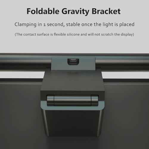 Monitor Light Bar, Touch E-Reading Monitor Light Lamp, No Screen Glare Stepless Dimming USB LED Hanging Light for Work and Office