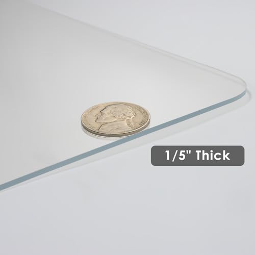 Kuyal 1/5" Thick Office Chair Mat, 32" x48" Heavy Duty Hard Computer Chair Mat, Under Desk Protector Carpeted Floors Mats, Easy Chair Movement, Can be Used on Carpet or Hard Floor, Ship Flat