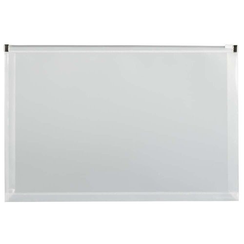 JAM PAPER Plastic Envelopes with Zip Closure - Legal Booklet - 9 1/2 x 15 1/2 - Clear - 12/Pack