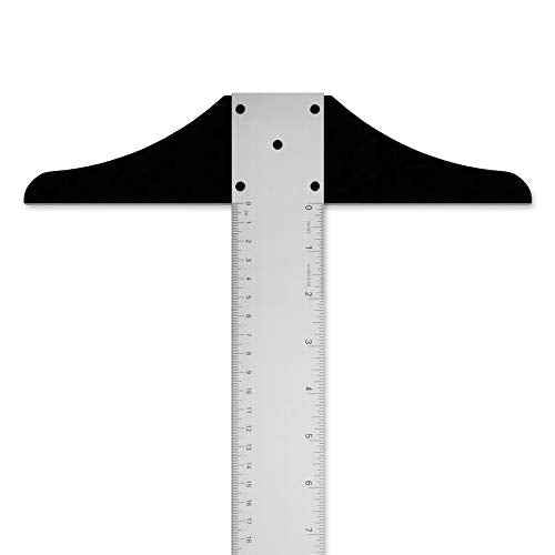 Alumicolor 48-inch Non Slip Professional Aluminum T-Square for Art Framing & Drafting, Silver