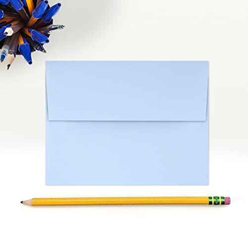 LUXPaper A2 Invitation Envelopes | Peel & Press | 4 3/8" x 5 3/4" | Baby Blue | 80lb. Text | 250 Qty