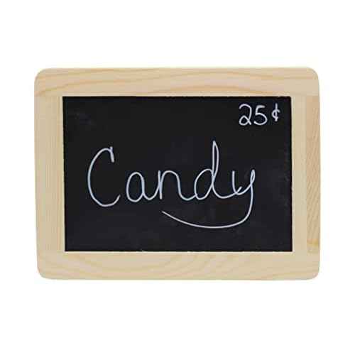 Creative Hobbies¢ç Synthetic Chalkboard with Unfinished Wood Frame, 4 x 6 Inch -Pack of 6 Chalkboards