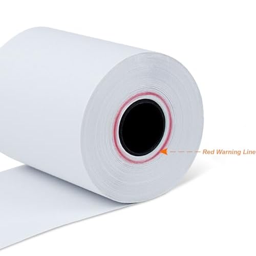 Coopaty 2 1/4''x 50' Thermal Receipt Paper for POS and Cash Register (100 Rolls)