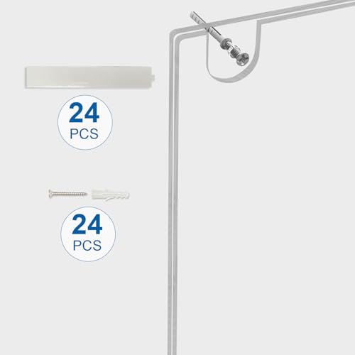 BlueValley Acrylic Sign Holder 8.5 x 11 Wall Mount - Vertical Clear Paper Display Holder with Mounted Tapes & Screws for Flyer, Document, Menu, Picture - Plastic Wall Frames for Offices, Homes, Restaurants, Stores - 12 Pack