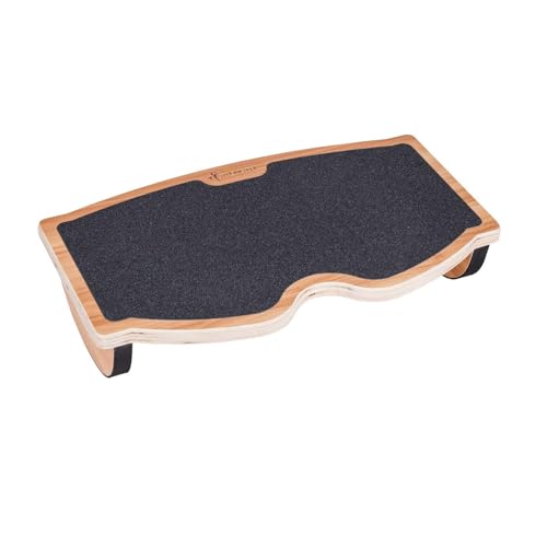 StrongTek Under Desk Footrest, Wooden Rocking Foot Rest (18W x 11L), 350lbs Capacity, Non-Slip