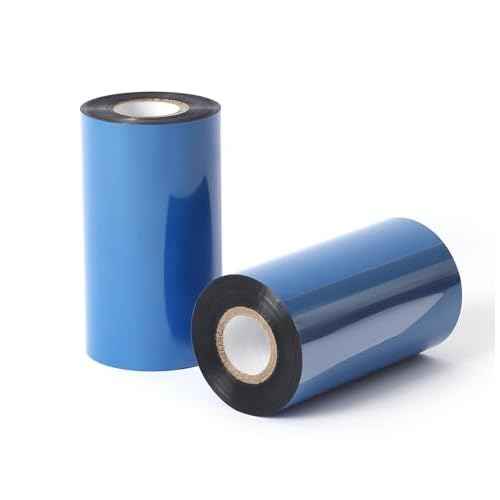 4.33" x 984' Premium Resin Ribbon, 110mm x 300m Black Full Resin Thermal Transfer Ribbon for Bar-Code Thermal Label Printers from Zebra, TSC, GoDex, Honeywell, Printronix, Citizen... 1'' core, 1 Roll