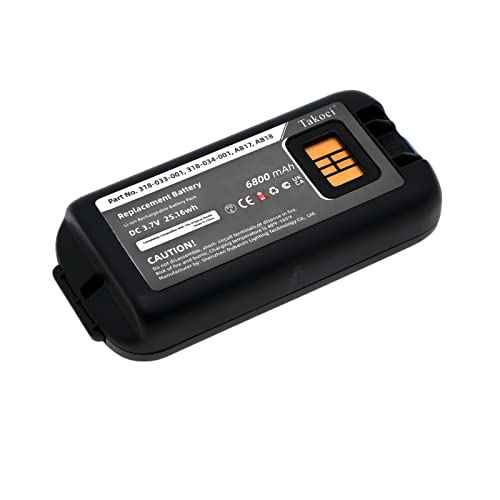 6800mAh 318-034-001 AB17 AB18 Battery Replacement for Intermec CK3 CK3X CK3A CK3C CK3C1 CK3N CK3N1 CK3R EDA60K/EDA61K Barcode Scanner