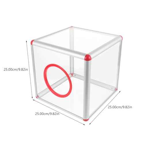 GANAZONO Raffle Supplies Ball Container Ticket Raffle Box Box Aluminum Alloy Props Acrylic Drum Ticket Community Mail Suggestion Mail