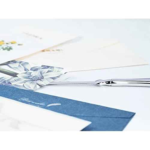 Silvery Letter Opener, Envelope Opener Knife Metal Letter Opening Knife, Paul Revere Paper Cutting Knife, 9 inches (1 Pack)