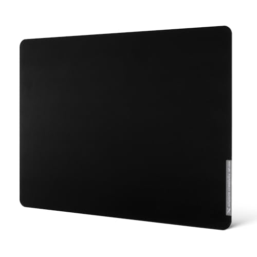 XVX Black Glass Mousepad 4.0, Hard Mouse Pad for Gaming, Ultra-Smooth Micro-Etched Surface Mouse Mat with Non-Slip Rubber Base(410mm*310mm)