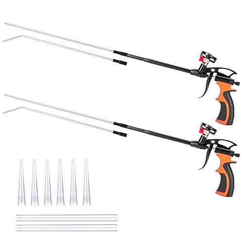 foam gun with 34 cm stainless steel extension tube (two pack)