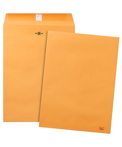 Mr. Pen Brown Kraft Clasp Envelopes 18 Pack, 9x12 Inches for Mailing & Storage