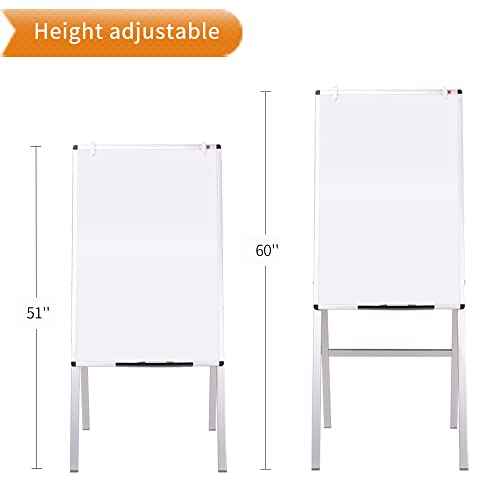VIZ-PRO Magnetic H-Stand Whiteboard/Adjustable Dry Erase Easel,24 x 36 Inches
