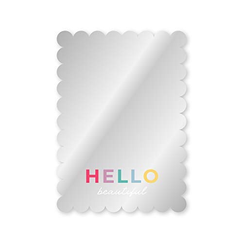 Canopy Street Hello Beautiful Magnetic Locker Mirror - Shatterproof 4.75 x 6.75 Inches, USA Made