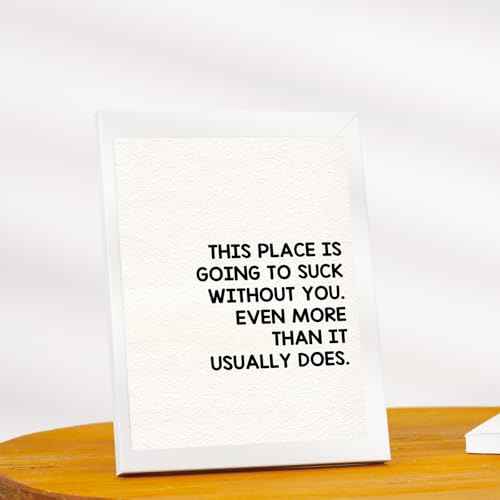 OJsensai Funny Coworker Leaving Gift, Farewell Card, New Job Gifts for Women Men, Retirement Gifts