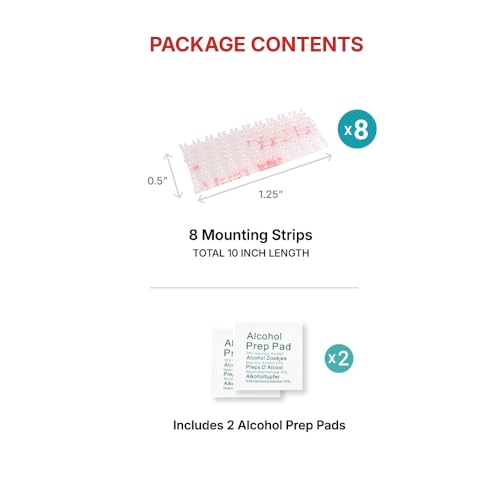 AUTOBOXCLUB EZ Pass Mounting Strips, Heavy Duty Adhesive Replacement - 8 Pieces