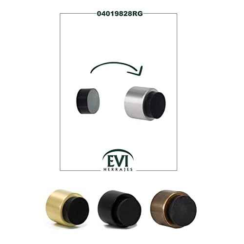 EVI Herrajes | Replacement Wall-Mounted Door Stop Protective Rubber, Black Color, for Models I-198/28, I-254/35, I-255, I-260/45