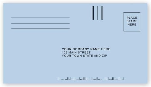 634CR Blue Courtesy Reply Envelopes - 6 1/2 x 3 5/8 Inches | Pack of 250