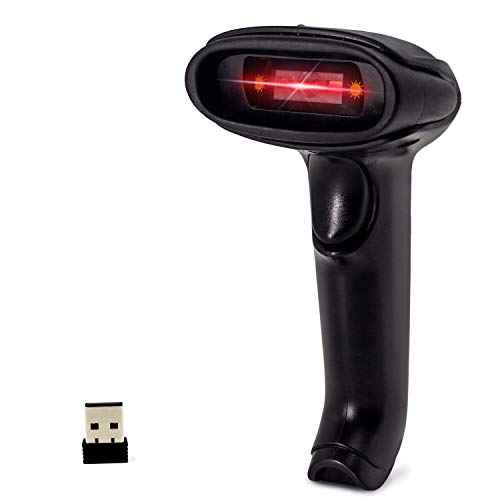 Wireless USB Barcode Scanner,Symcode Handheld Automatic CCD Barcode Scanner Reader 2.4GHz Wireless & USB2.0 Wired, Support Mac OS X, Android, Windows 10 and iOS 9