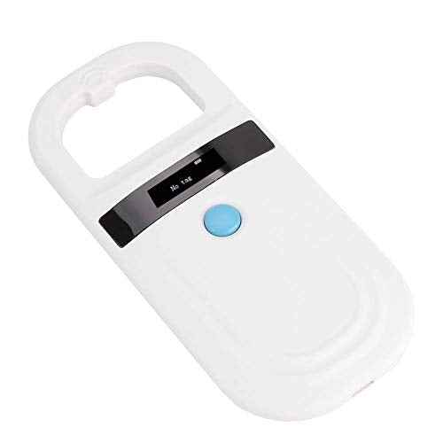 Pet Microchip Reader RFID 134.2Khz, Pet ID Microchip Scanner with 0.91 Inch High Brightness OLED Display and Rechargable by Type-C for Animal Tracking