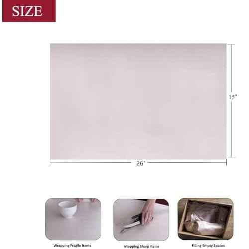 WAUPPY 400 Sheets Newsprint Packing Paper Sheets for Moving, Shipping, Box Filler, Wrapping and Protecting Fragile Items 10 Lbs (26¡± x 15¡±)