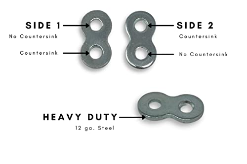 Heavy Duty 12-Gauge Table Top Fastener Clips – 30 Pack with #6 Screws, Balsam Point Workshop