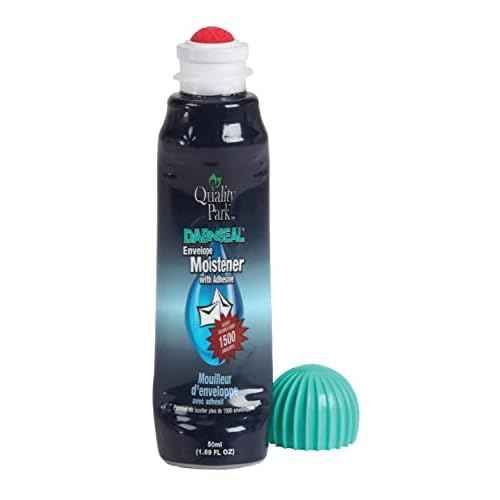 Quality Park Dab-N-Seal Envelope Moistener with Adhesive, 50ML Bottle, 4 Pack (46071)