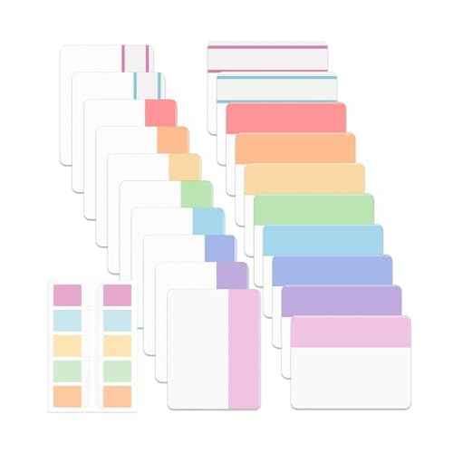 Mr. Pen- Sticky Index Tabs, 500 Pcs, 21 Sets, Colorful Sticky Tabs for Notebooks, Page Markers, Page Tabs for Binders, Page Tabs Sticky Tabs for Books, Notebook Tabs
