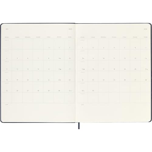 Moleskine Classic 12 Month 2026 Weekly Planner, Hard Cover, XL (7.5" x 9.75"), Sapphire Blue, 144 pages