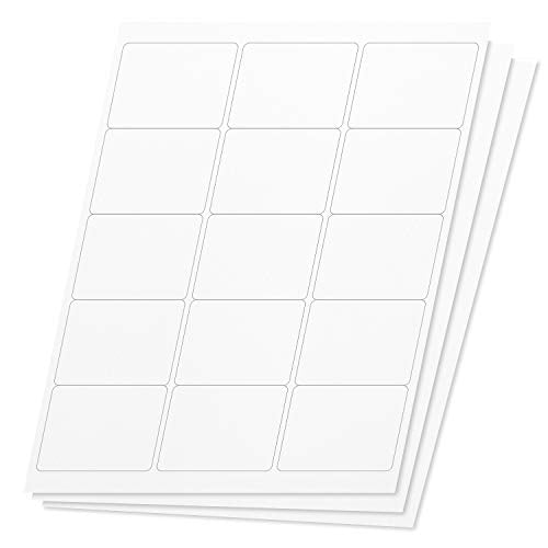 OfficeSmartLabels Rectangular 2 x 2-5/8 inch ID Labels for Laser & Inkjet Printers (2 x 2.625 Inch, 15 per Sheet, White, 2250 Labels, 150 Sheets)