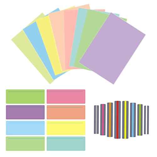 24PCS A4 Colour Overlay For Dyslexia, Dyslexia Reading Overlays Aid, Guided Reading Overlays Strips, Dyslexia Overlays for Reading Aids, Visual Stress, Irlens Syndrome, and ADHD(Multicolor)