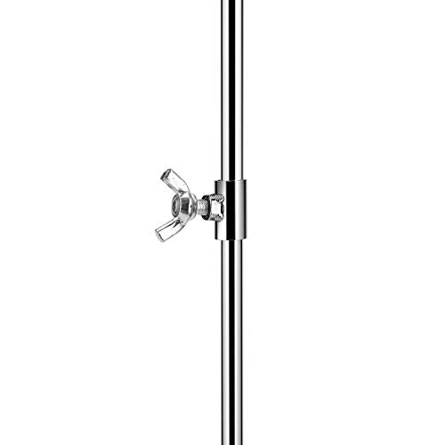 Polmart Adjustable Medium Duty Countertop Spinning Display Stand - for Retail, Jewelry, Cosmetics, Crafts - Reinforced Base, 360¡Æ Rotating Tiers, Three Height Adjustable Spinner (Silver)