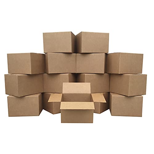 Medium Moving Boxes 18x14x12 Inches Pack of 15 - Durable Packing Storage