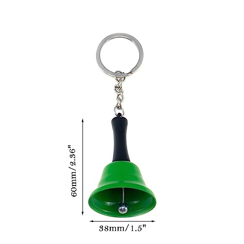 5PCS Hand Call Bell Set with Keychain - Wedding & Party Decoration, Dinner & Christmas Jingle Bells