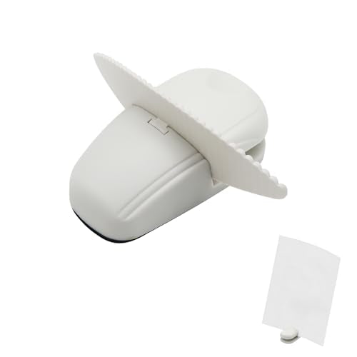 White Paper Holder for Typing Desk Stand with Clip & Weighted Base - 1 Pack