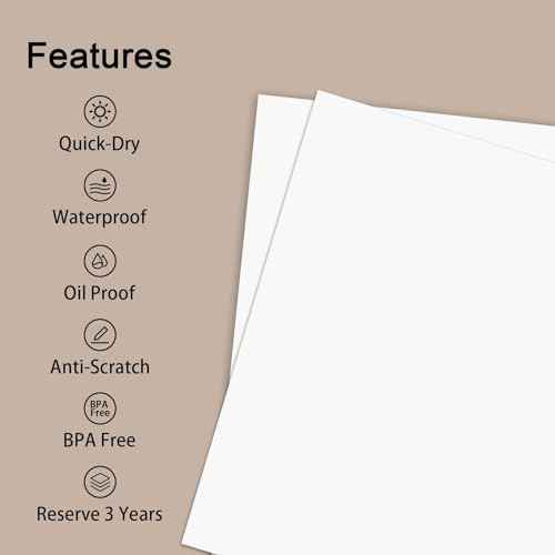 100 Sheets A4 Thermal Paper, 8.27x11.69' Thermal Paper(210 x 297 mm) for Portable Thermal Printer, Compatible with MT800/MT800Q/M08F/PJ762/PJ763MFi, for School or Work, Printing Files, Picture, etc