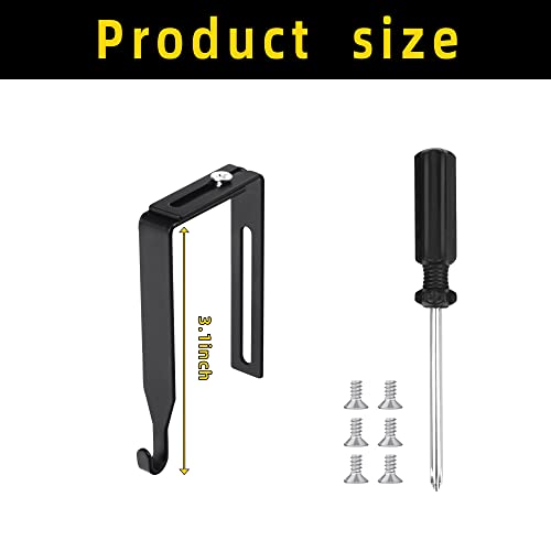 6 Pcs Adjustable Cubicle Wall Hooks with Cross Screwdriver for Office & Panel Hanging