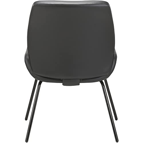 Lorell LLR68574 Bonded Leather U-Shaped Seat Guest Chair
