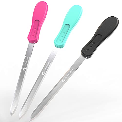 Mixed Colors 3-Pack Envelope Letter Openers - Uncommon Desks Office Supplies